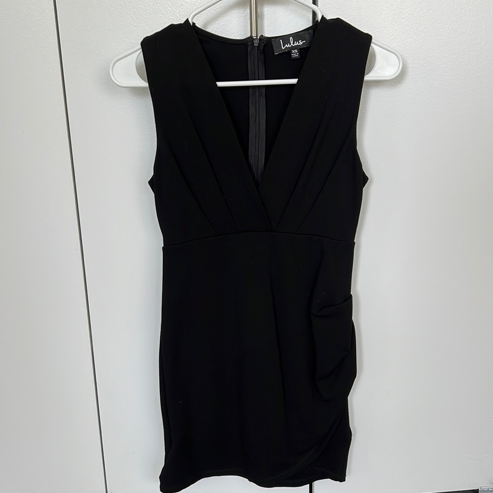 Black mini dress